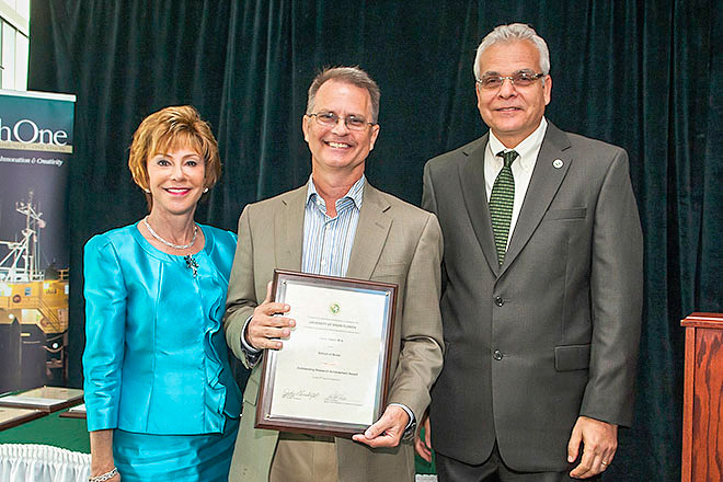 Judy Genshaft, Chuck Owen, Paul Sanberg